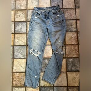 American Eagle Ripped Mom Jeans
